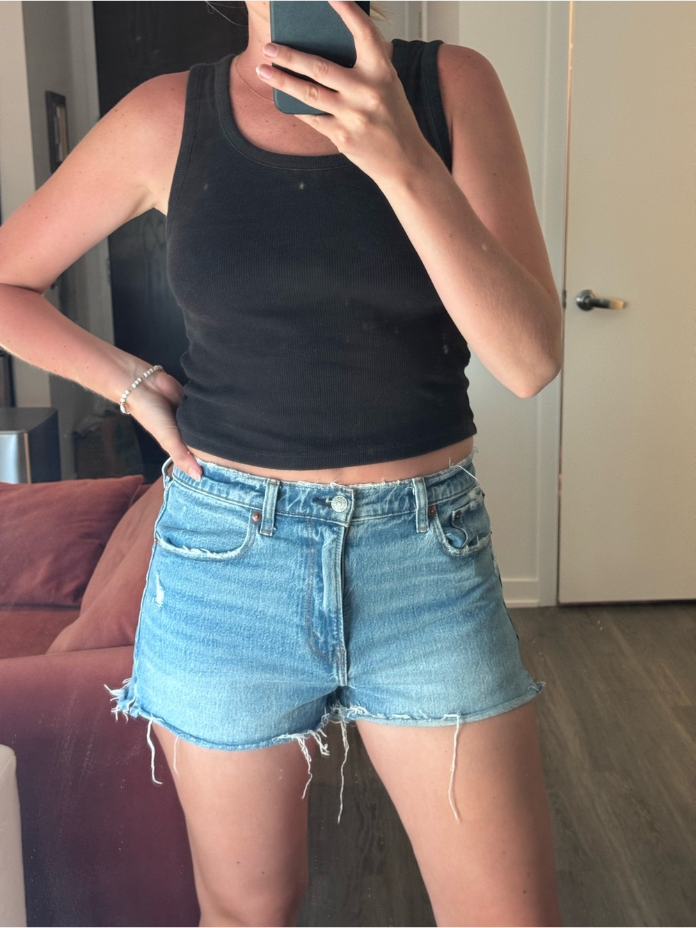 Abercrombie The Mom Denim Short
